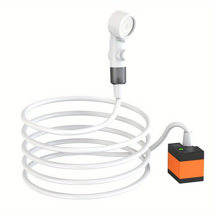 Portable USB-rechargeable electric shower