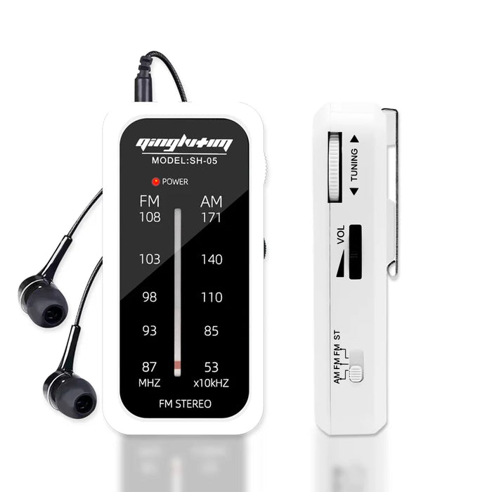 Kompaktes tragbares Multibandradio, weiß