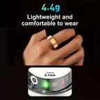 Intelligenter Fitnessring aus Edelstahl