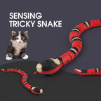 Automatic sensor snake toy for pets