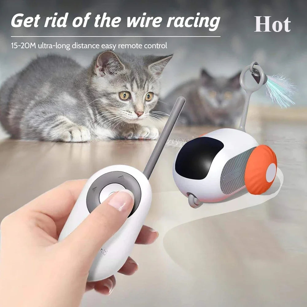 Intelligentes interaktives Spielzeugauto für Katzen