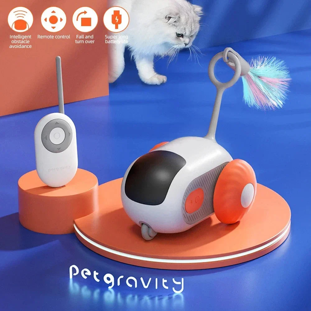 Intelligentes interaktives Spielzeugauto für Katzen