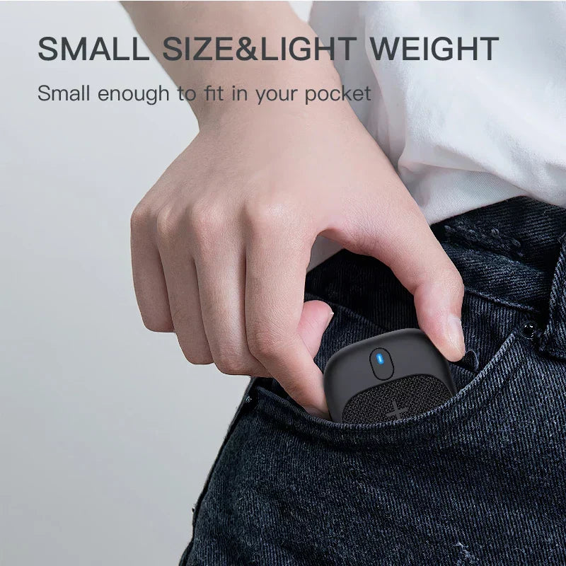 Mini-enceinte Bluetooth portable résistante à l’eau, noire
