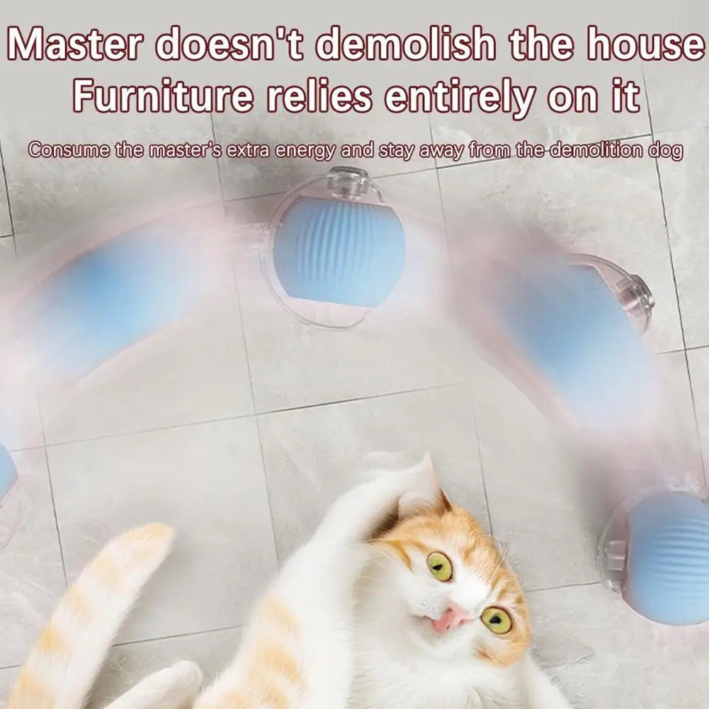 Rechargeable smart cat toy ball