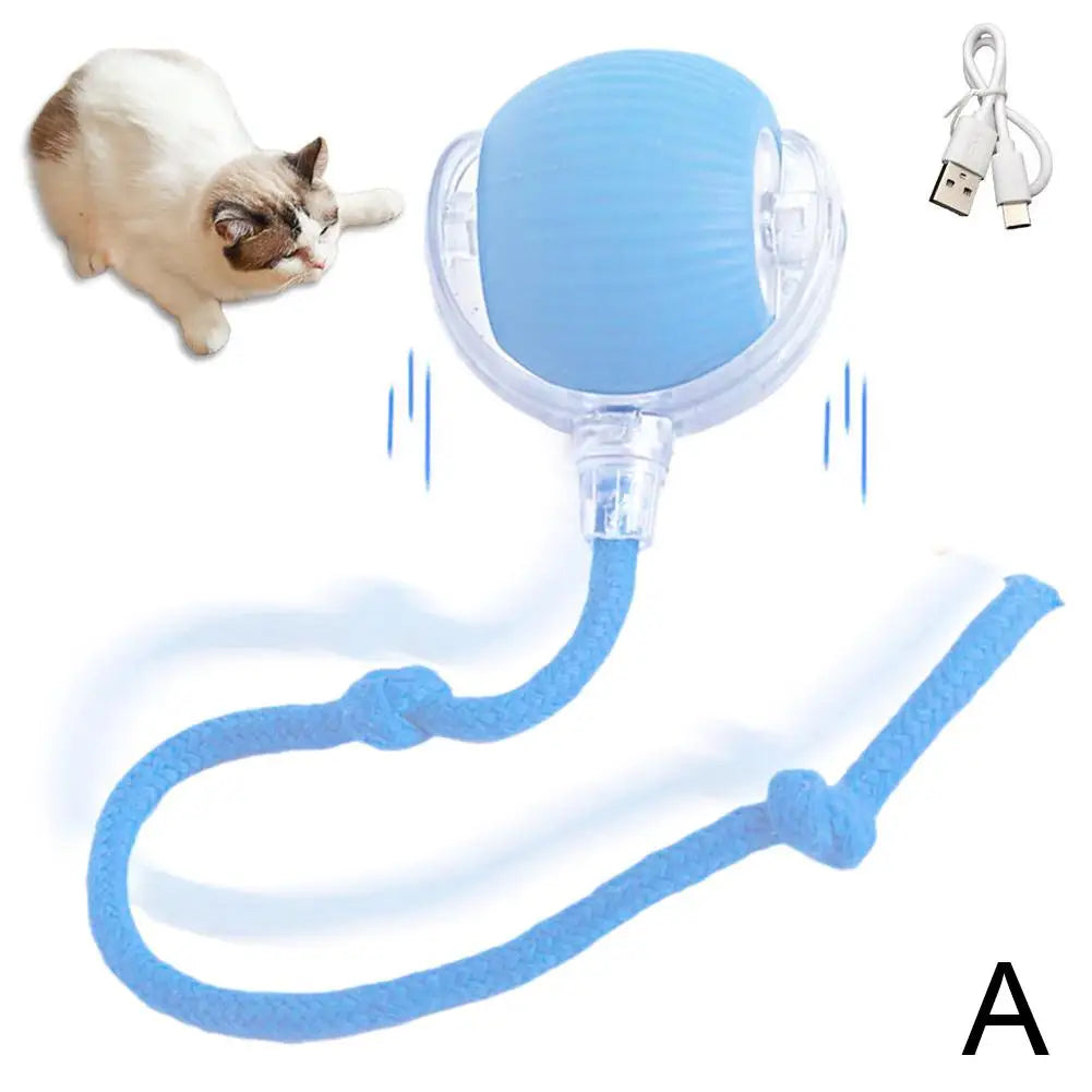 Rechargeable smart cat toy ball