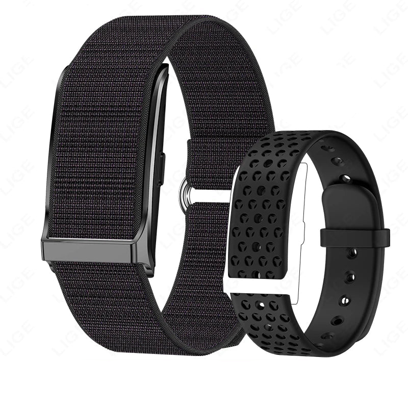 Smartband ohne Display für körperliche Aktivitäten, schwarz
