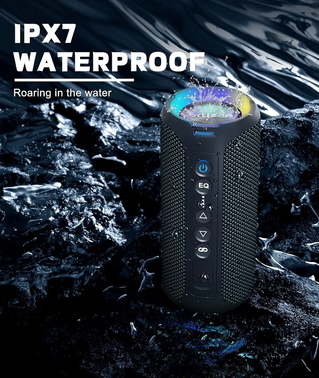 Enceinte Bluetooth stéréo de 40 W, noire