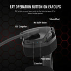 Kabelloses Gaming-Headset mit zwei Verbindungsmodi, orange