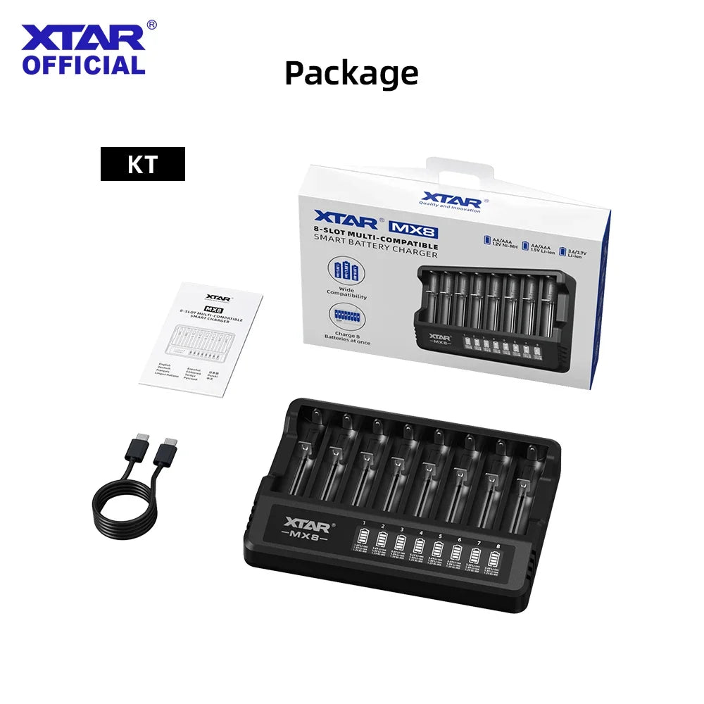 Intelligentes Ladegerät für Batterien XTAR MX8