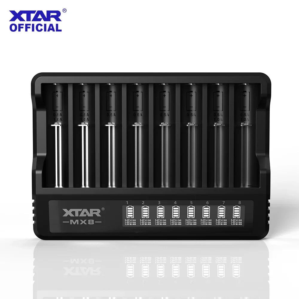 Intelligentes Ladegerät für Batterien XTAR MX8