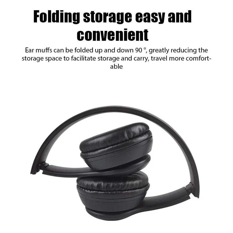 Kabellose Bluetooth-Kopfhörer, schwarz
