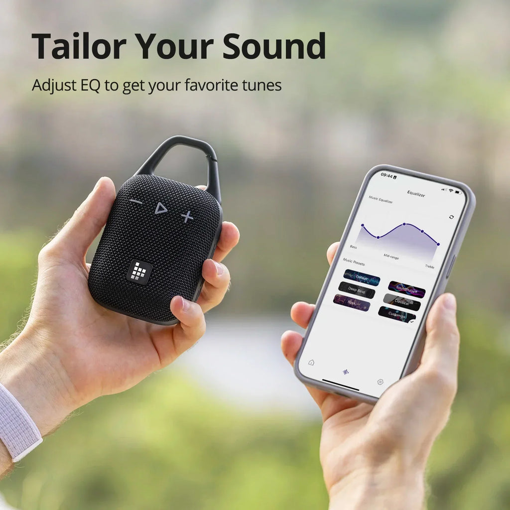 Enceinte Bluetooth aux basses profondes, noire