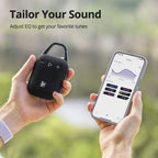 Enceinte Bluetooth aux basses profondes, noire