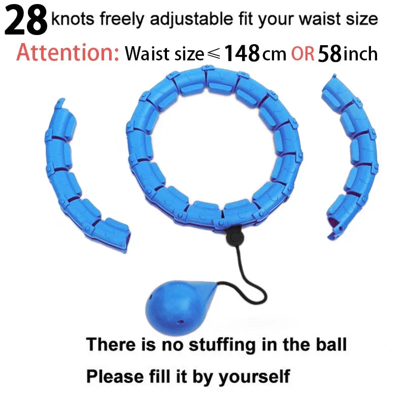 Adjustable smart fitness hoop