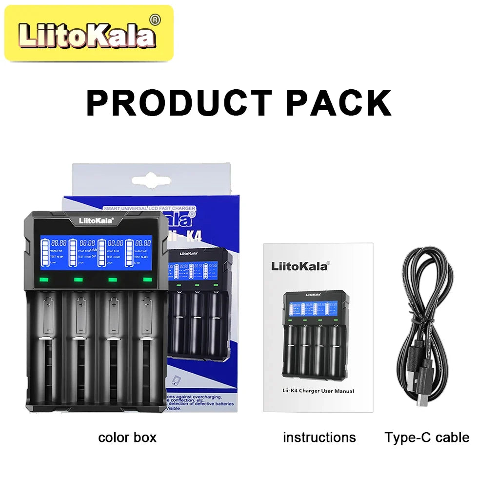 Intelligentes LiitoKala Lii-K4 Akkuladegerät