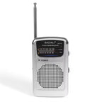 Mini-radio portable de poche multibande, argentée