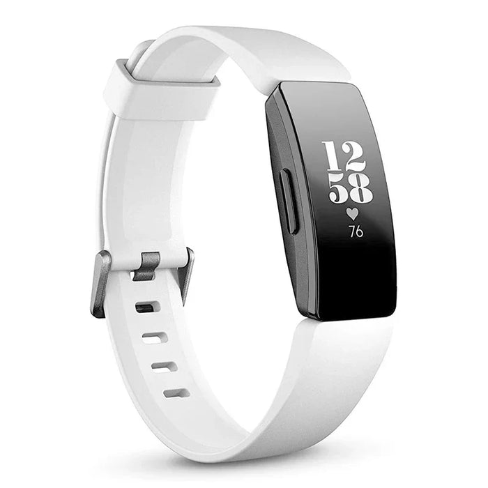 White smart health and fitness band