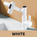 Smart rotating LED basin tap