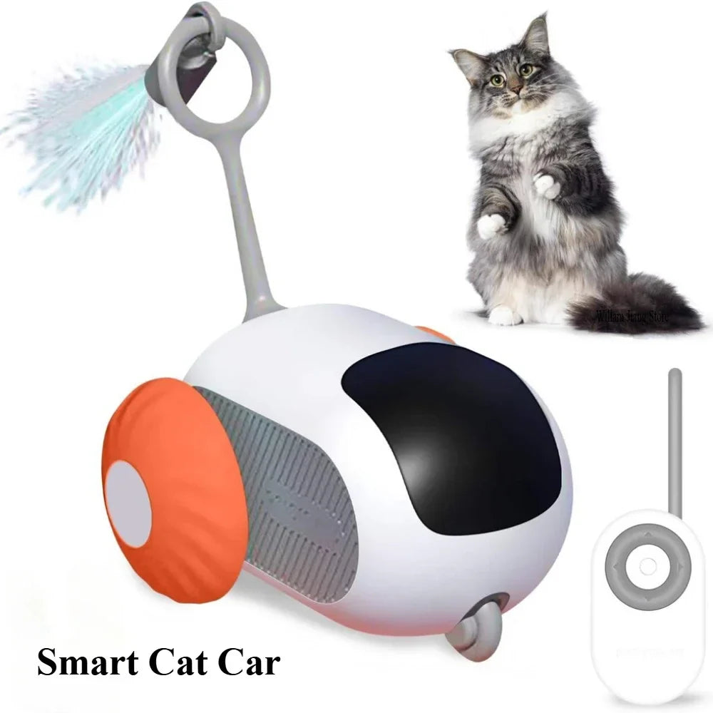 Intelligentes Spielzeugauto für Katzen mit Fernbedienung