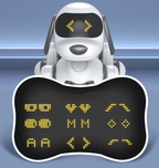 Intelligenter Roboterhund mit Fernbedienung