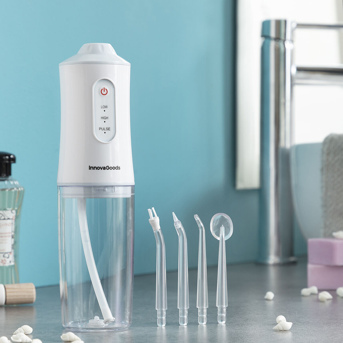 Denter InnovaGoods tragbare wiederaufladbare Munddusche