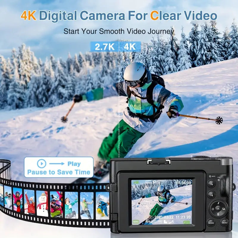 Appareil photo numérique 4K haute définition