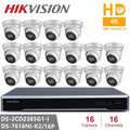Hikvision 8 MP IP surveillance kit with DS-2CD2385G1-I camera