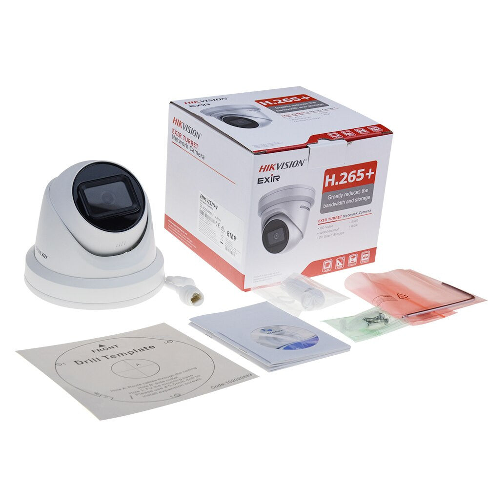 Hikvision 8 MP IP surveillance kit with DS-2CD2385G1-I camera