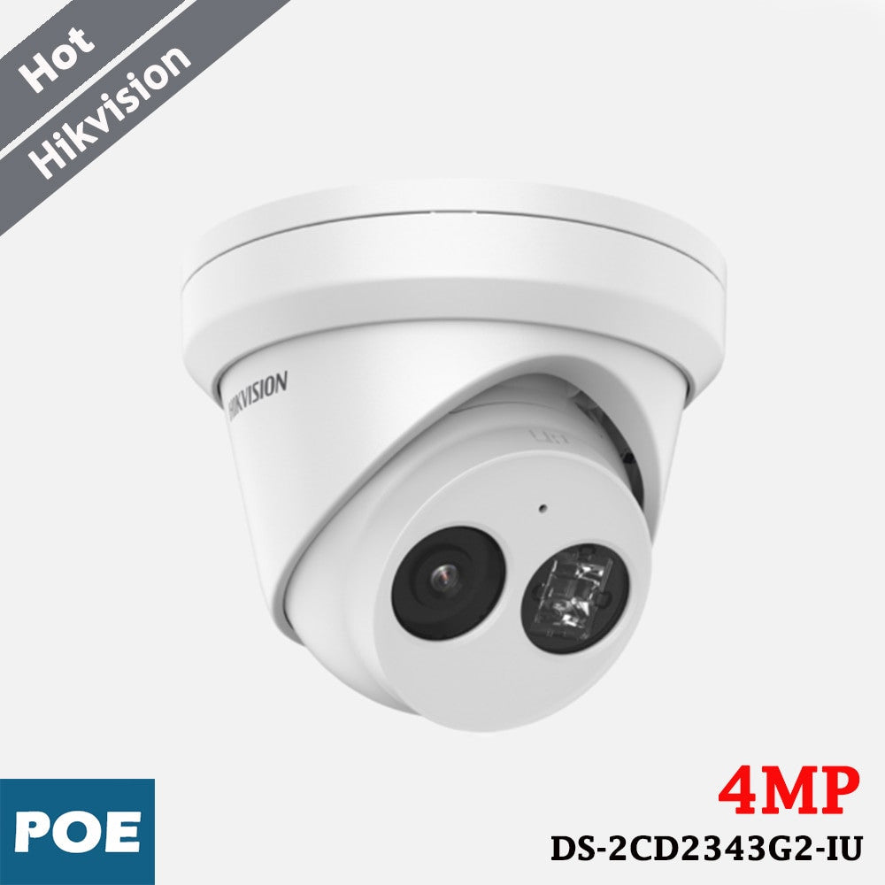 Caméra Hikvision AcuSense 4 MP DS-2CD2343G2-IU, 2,8 mm, WDR 120 dB et microphone