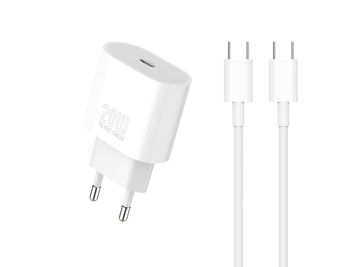 Chargeur USB-C Techancy TA2824 PD 3.0 de 20 W avec câble USB-C