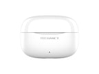 White Techancy TWS KP2715 Bluetooth 5.4 earbuds with HD microphone