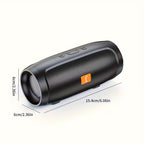 Wireless dual-subwoofer speaker for home or car