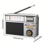 Multifunktionales tragbares Radio FM/AM/Bluetooth/Solar