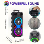Enceinte de fête sans fil à éclairage RGB et basses