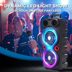 Enceinte de fête sans fil à éclairage RGB et basses