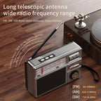 Multifunktionales tragbares Radio FM/AM/Bluetooth/Solar