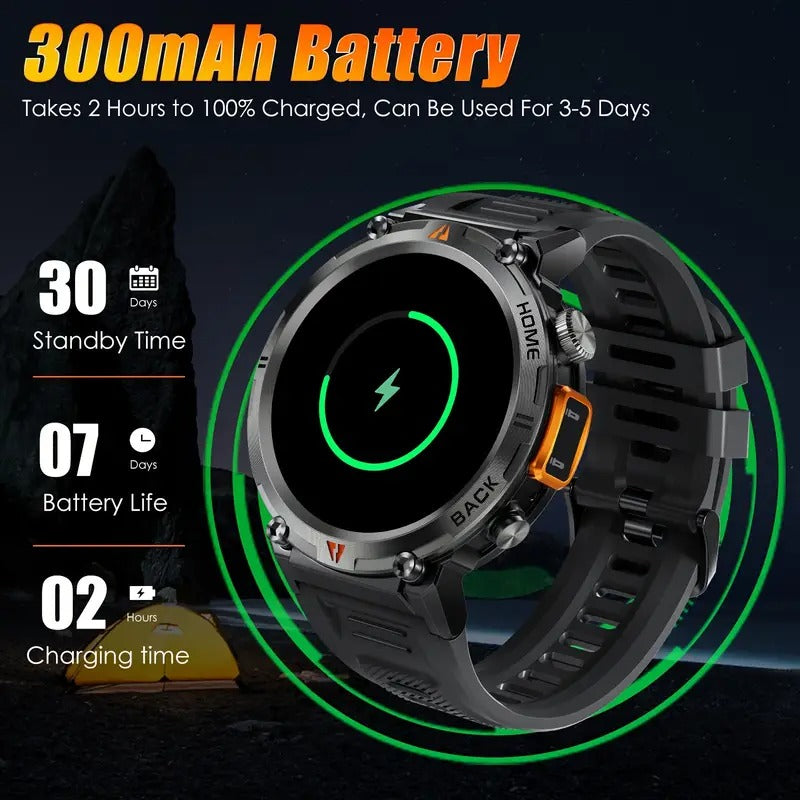 Smartwatch with touchscreen and torch