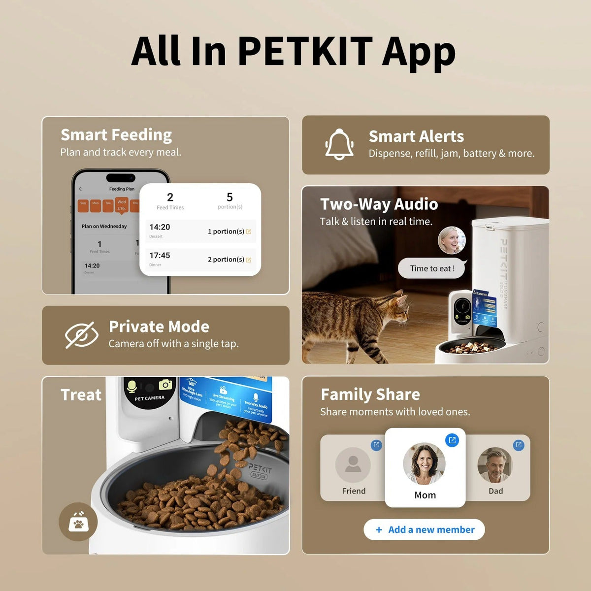 PETKIT YumShare Solo 2 Futterautomat mit Kamera